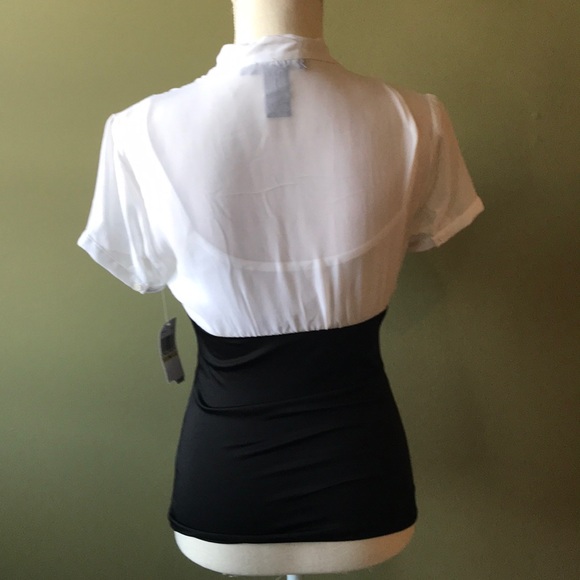 Sheer top with attached cami - Picture 2 of 2